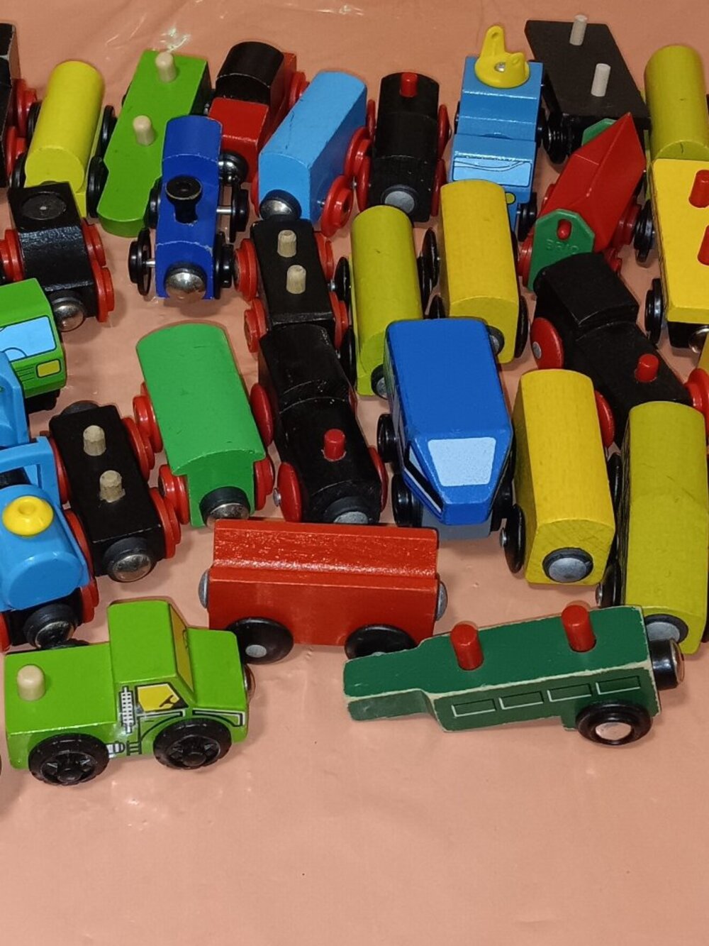 Brio Thomas Compatible Wooden Railway Train Track Engines Cargo Lot of 46